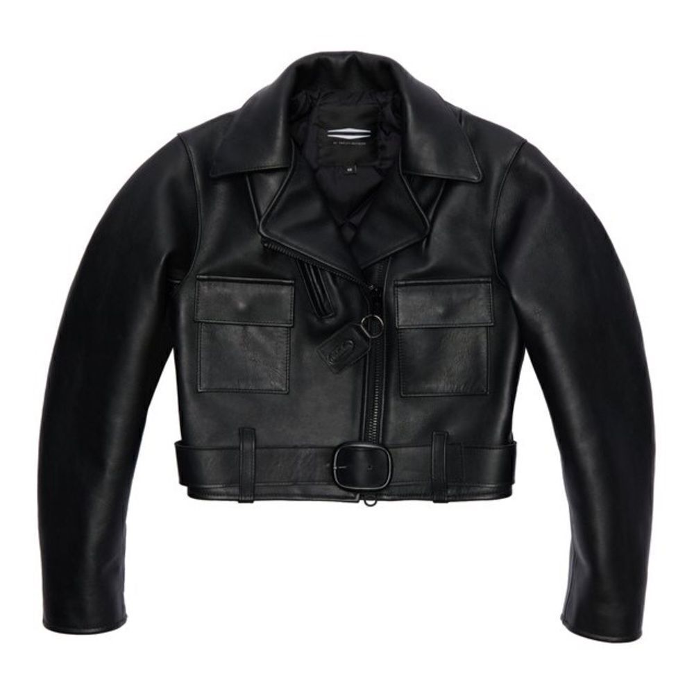 Harley Davidson Vanson Cow Leather Jacket Cropped Slim Classic Size XS
